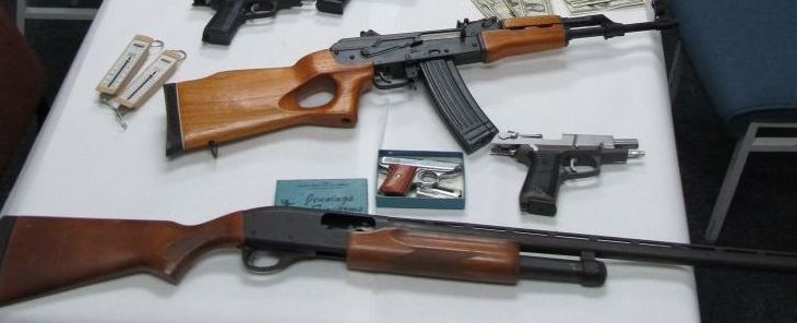 Firearms seized