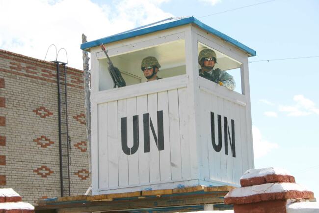 Oregon National Guard Soldiers from B Company, 2nd Battalion, 162nd Infantry  in Mongolia