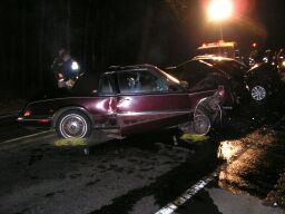 picture of car wrecked in crash