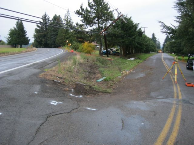 crash scene highway 99 near McMinnville #1