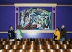 historic Depression-era mural originally located at the old Bush Elementary School