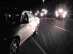 Car being pulled over at night