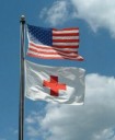 United States and Red Cross flag