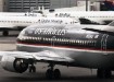 U.S. Airways aircraft is on the ground at Logan Airport