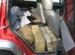 Agents discover contraband in abandoned jeep on patrol near the checkpoint.