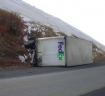 Crash on I-84 in Oregon, overturned semi trucks: 1-4-08