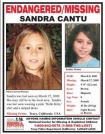 Missing poster for Sandra Cantu