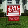 A BigBrick.com sign directs home shoppers to the free Web site.