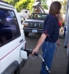 Gas pump attendent in Salem, Oregon