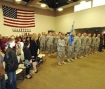 Oregon Guard soldiers arriving home from a deployment