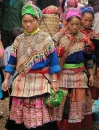 Hmong women at Coc Ly market, Sapa, Vietnam 2004