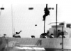 Israeli soldier descending onto deck of the Mavi Marmara