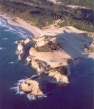 Cape Kiwanda at Pacific City from the air