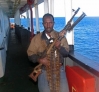 Modern day pirate in Somalia