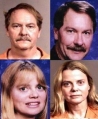 Images of the Schneiders before and after being charged.