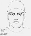 Sketch of alleged assailant