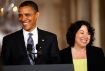 Barack Obama and Sonia Sotomayor