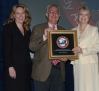 Bonnie Carroll and Ben Stein with Lynne Cotrell