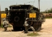 Soldiers with the latest Stryker brigade to arrive in Iraq pull security in the Taji area