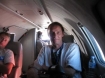 Tim King flying in Gen. David Petraeous' jet from Baghdad to Ballad, Iraq