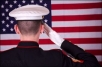 Marine saluting