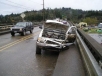 Wrecked Toyota Tacoma