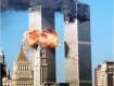 Twin Towers after being struck