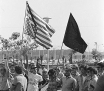 Cal State Fullerton students during Reagan’s visit- 1970 