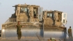 Caterpillar D9 model tractors used by the IDF. Photo by Limor Edri