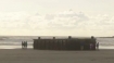 Floating dock that washed up in Newport, Oregon