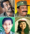 Clockwise from top left; Colonel Ramesh, Velupillai Prabhakaran, Isaipriya (Shoba) and Duvarika Prabhakaran.