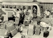 Incarcerated Americans of Japanese origin from the west coast being offloaded at Minidoka internment camp in Idaho.