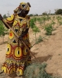 Woman farming in Niger