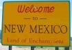 New Mexico welcome sign