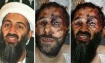 An image purporting to show Osama bin Laden's bloody corpse, right, is a composite of two separate images, left and centre. Photograph: twitpic