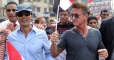 Sean Penn & Egyptian actor, Khalid el-Nabawy joining the protests in Tahrir square