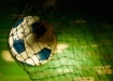 Soccer ball in net