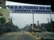 anti-terrorism banner in Colombo based on UNHCR in Geneva