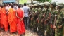 Buddhist monks were also involved in the protest.