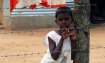 Tamil boy in a refugee camp.