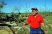 scene where 3 people in a mobile home lost their lives in a tornado