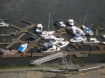 Damage at a marina near Chetco River, Oregon