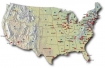 Map shows the 104 U.S. nuclear reactor sites