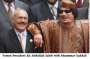 Yemen President Ali Abdullah Saleh with Muammar Gaddafi