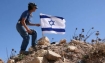 settler with flag