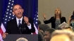 Medea Benjamin and Barack Obama