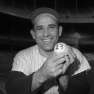 Famous press photo of Yogi Berra