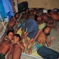 Count them, nine children, in an area the size of one king size bed, Burma is forcing this on a minority culture.