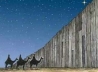 Christmas behind the wall