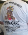 T-shirts in South Carolina depict Obama as a witch doctor